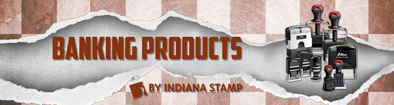 Indiana Stamp sells self-inking,pre-inked and traditional handles stamps to banks and bank customers.Call 877-424-5395 to see how we can increase your efficiency.